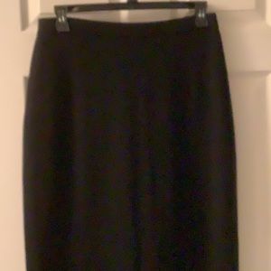 St. John evening size 12 long knitted black skirt